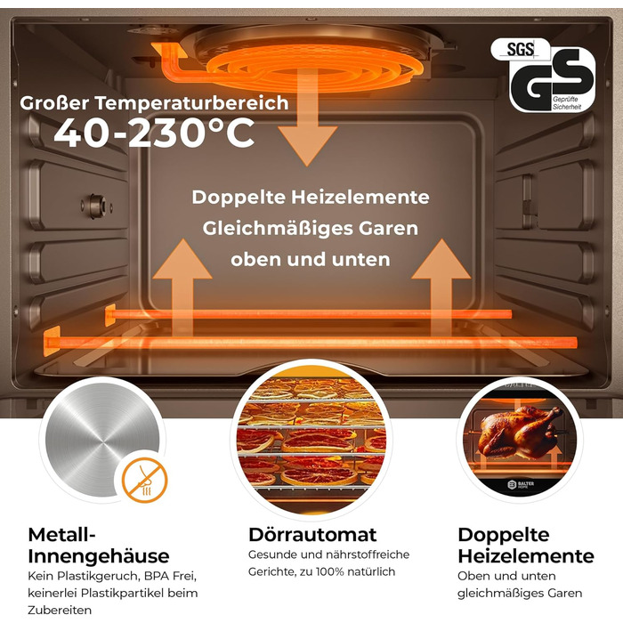 Фритюрниця аеро Balter HL-551T, 5.5 л, чорна, 12 програм, з вікном, 100 рецептів