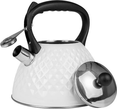 Чайник електричний Induktion 3L з автоматичним свистком - нержавіюча сталь, для індукційних, газових та електричних плит