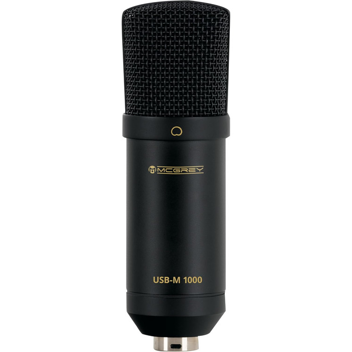 McGrey USB-M 1000 BK: Конденсаторний мікрофон для подкастів, стрімінгу та геймінгу. Чорний