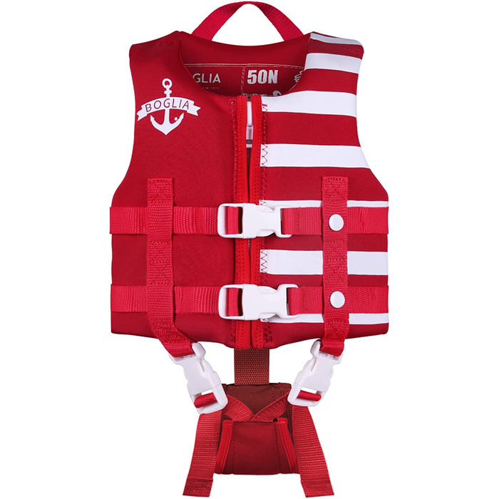 Дитяча плавальна куртка, Плавки для малюків, Плаваючий купальник з регульованим поясом для дітей унісекс червоного кольору 1825 кг (Рекомендований вік 4-6 років)