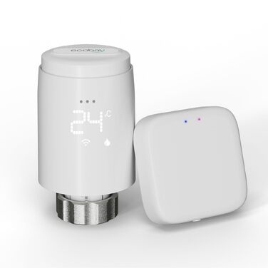 Smart термостат на радіатор 2 шт, Zigbee, бездротовий, з керуванням Tuya (Alexa, Google Assistant), енергозбереження