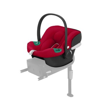 Автокрісло для немовлят CYBEX Silver Aton B2 i-Size, в т.ч. вкладиш для новонароджених, сумісність з SensorSafe, від народження до приблизно 24 місяців, максимальна вага 13 кг, (з базовим першим, динамічний червоний)