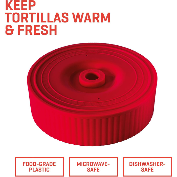 Пресс для тортилій Uno Casa - прес для тако, з бонусним папером для випікання (100 шт.)