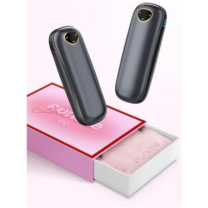Електричні нагрівачі для рук Funme® 2 шт. 10000mAh Powerbank, USB, 60°C, для жінок, Outdoor, OT95 Waffengold