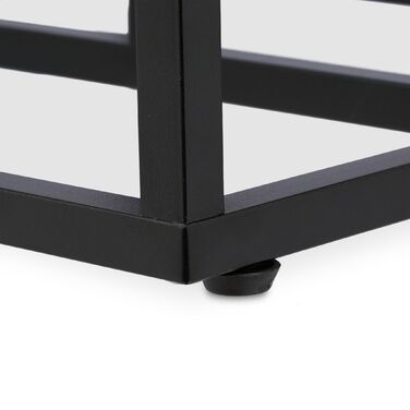 Підставка для квітів Relaxdays з 4 полицями (чорного кольору)