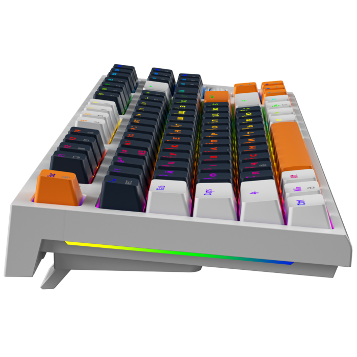 Дротова механічна клавіатура GamePro MK180W (Red) з Hot-Swap RGB White