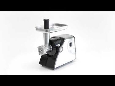 Електрична м'ясоподрібнювач Profi Cook PC-FW 1060 з набором аксесуарів, 1000W, нержавіюча сталь