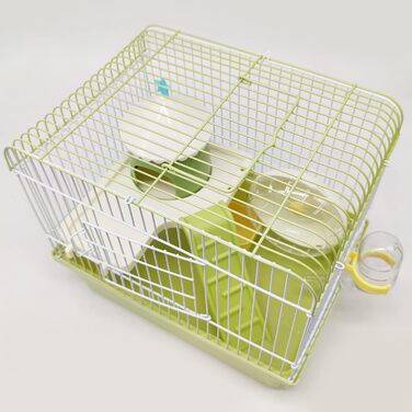 Клітка для міні-хом'яків BPS, з мискою для корму, бігове колесо (довільний колір)