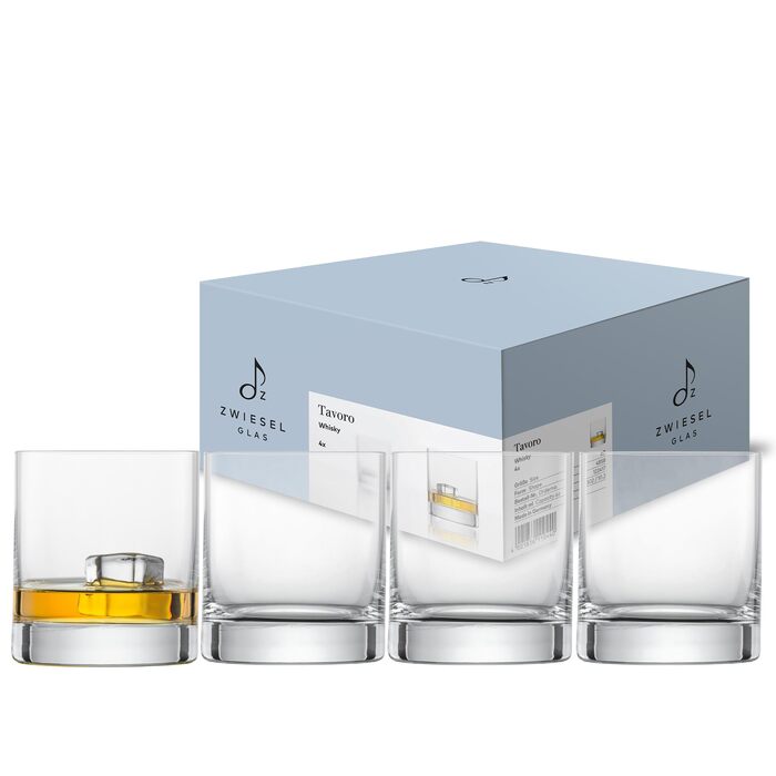 Склянка для віскі Zwiesel Glas Tavoro 0,4 л (набір 4 шт.), сучасний Tumbler, Tritan-кришталь, Made in Germany