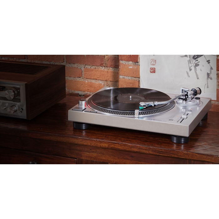 Програвач вінілу Audio-Technica LP120XUSBSV з прямим приводом, аналоговий та USB, сріблястий