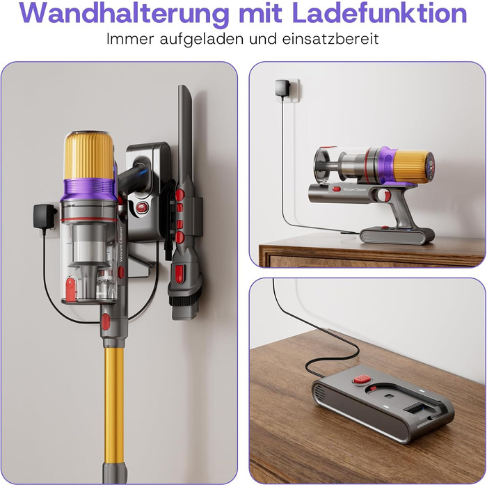 Акумуляторний пилосос V16 600W 55Kpa 80хв з LED-дисплеєм для килимів, шерсті тварин та твердих підлог