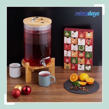 Дозатор для напоїв Relaxdays для холодних та гарячих напоїв