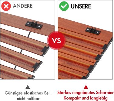 Складаний кемпінговий стіл PORTAL з алюмінієвою стільницею, навантаження до 80 кг, з сумкою-чохлом для пікніка, гриля, саду та балкона, коричневий