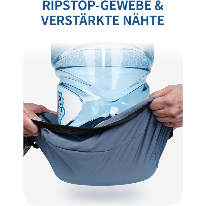 Набір органайзерів для валізи та рюкзака ECOHUB, 7 предметів, дорожні сумки-пакувальники з переробленого PET-пластику (Синій)