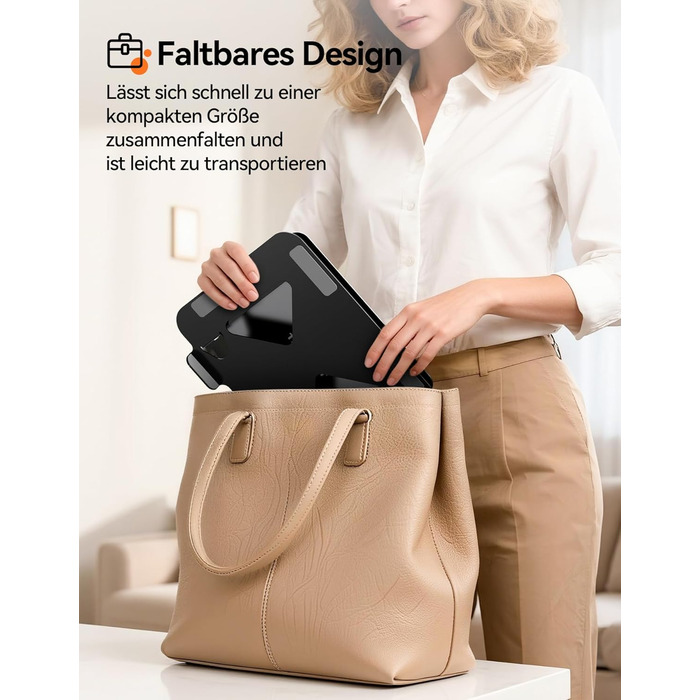 Підставка для ноутбука TECKNET, металева, регульована, 10-17.3 дюймів, чорна