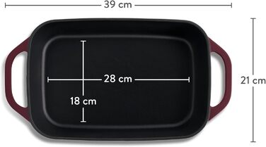 Форма для випічки Springlane з чавуну з кришкою 3L, емальована форма для хліба, пирогів та запіканок, міцна чавунна сковорода-жаровня 33,5 x 13 см, м'ятного кольору