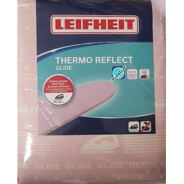 Чохол для прасувальної дошки Leifheit Thermo Reflect Glide M, для прасувальних поверхонь до 125 x 40 см, для парових прасок, з відбиттям пари та тепла та додатковою зоною ковзання для надшвидкого прасування 71663