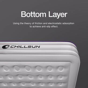 Надувна матрац ChillSun для 1 особи з вбудованим насосом 190x100x40 см - самонадувна кемпінгова матрац для дому, гостей та подорожей