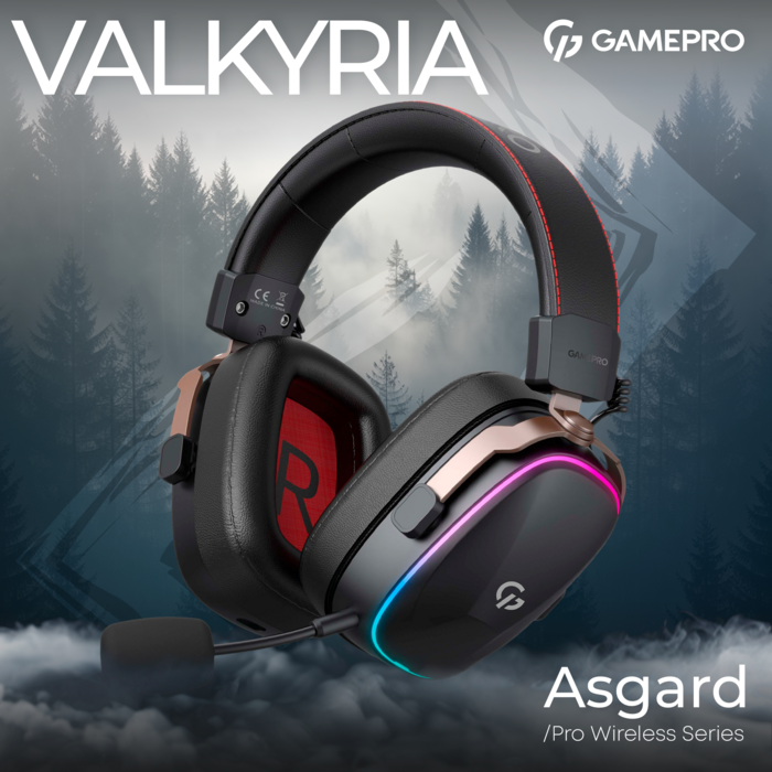 Бездротова ігрова гарнітура GamePro Asgard Valkyria (HSW249)