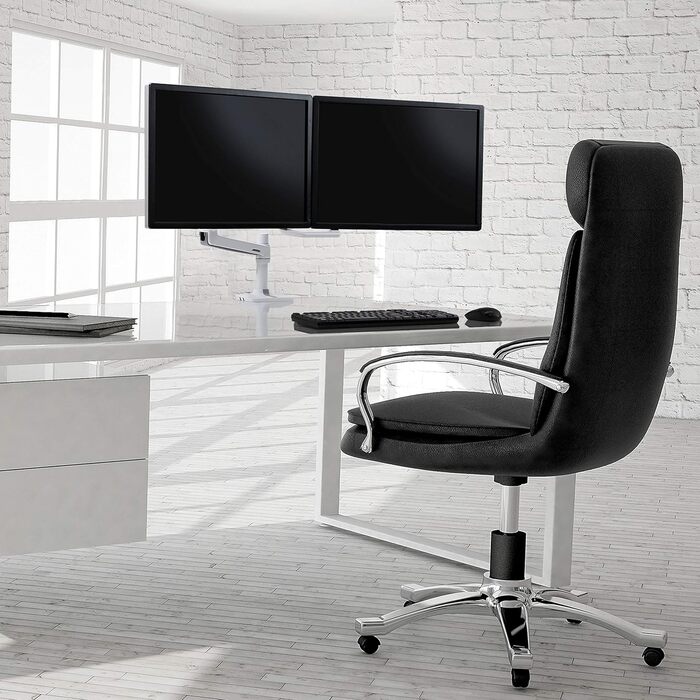 Кріплення для монітора Ergotron LX Dual Direct (білий) - до 63.5 см (25 дюймів), 0.9-5 кг