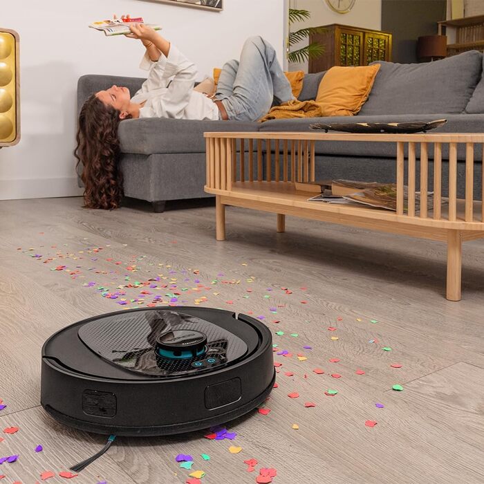 Робот-пилосос Cecotec Conga 7690 Immortal: Lasernavigation, 7000 Pa, 4-в-1 (пилосос, мийка, моп), автопорожнення, силіконова щітка