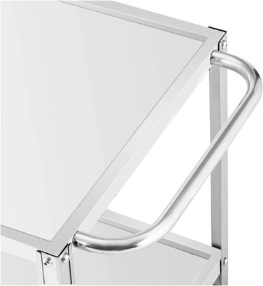 Сервізний візок Royal Catering RCGW 12 з 2 поличками, 80 x 57 x 3,5 см, 100 кг, нержавіюча сталь