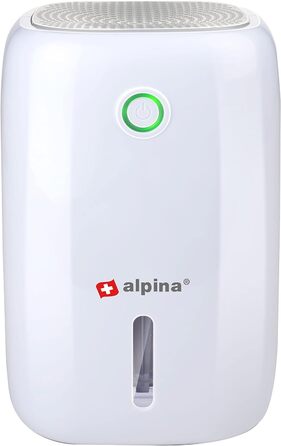 Міні-зволожувач повітря alpina - Осушувач повітря - 330 мл на день - Знімний контейнер для води - білий