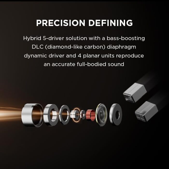 Навушники 1MORE P50 з MMCX кабелем, Hi-Res Audio, 3.5mm, глибокий бас, мікрофон, керування, для музики та ігор