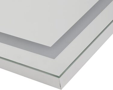 Дзеркало для ванної кімнати HUOLE з LED-підсвічуванням, 100x60 см, сенсорне керування, антизапарник, 6400K