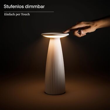 LED-лампа SIGOR Nuflair на акумуляторі з вазою для квітів, золота, IP54, 24 см, 12 год роботи, для дому та саду