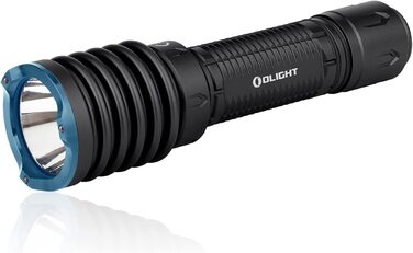 Світлодіодний ліхтарик OLIGHT Warrior x 3 2500 люмен 560 метрів, USB перезаряджається яскравий тактичний ліхтарик IPX8 водонепроникний зі скляним вимикачем для активного відпочинку, кемпінгу, піших прогулянок(чорний)