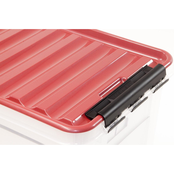 Коробка для зберігання ялинкових прикрас з кришкою | Безпечне та стильне зберігання для Різдва | 61 літр | BPA-free | Набір 2 шт.