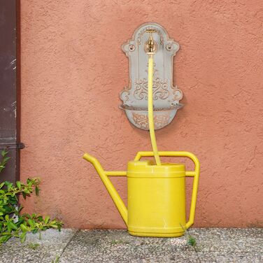 Розкішний настінний фонтанчик Relaxdays з золотим та сірим декором