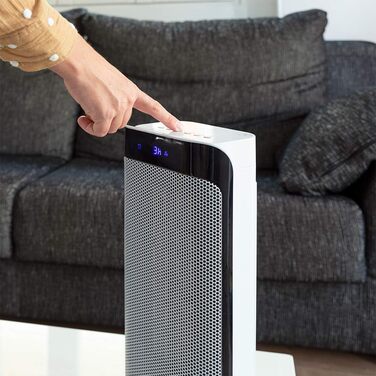 Керамічний обігрівач Cecotec Ready Warm 10100 Smart Ceramic, 2200 Вт, LED-дисплей, 3 режими, термостат, захист від перекидання та перегріву, осциляція, білий