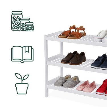 Стелаж для взуття Relaxdays з бамбука