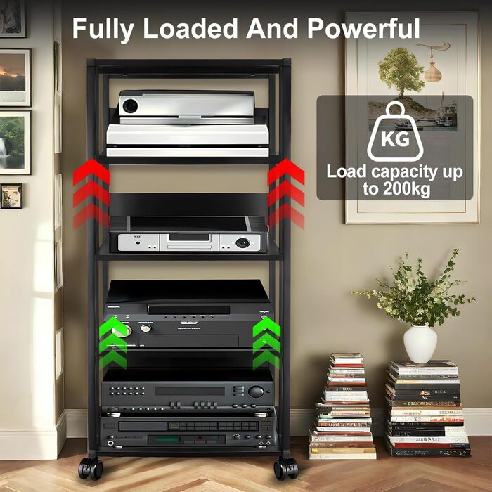 Стильна полиця-організатор для медіа та ігор Houcheyai