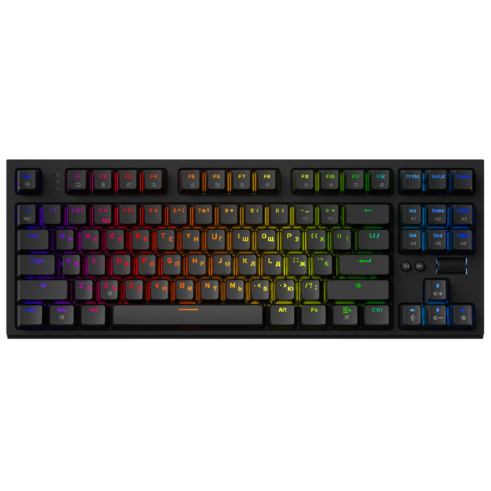 Дротова механічна клавіатура GamePro MK180B (Red) з Hot-Swap RGB Black