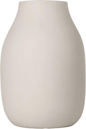 Ваза COORA з кераміки ручної роботи, декоративна настільна ваза, 20x14x14 см, Moonbeam Beige