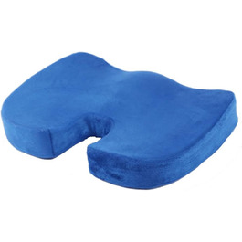 Ортопедична подушка для сидіння HomDSim з Memory Foam для офісного крісла, авто, дому - блакитна