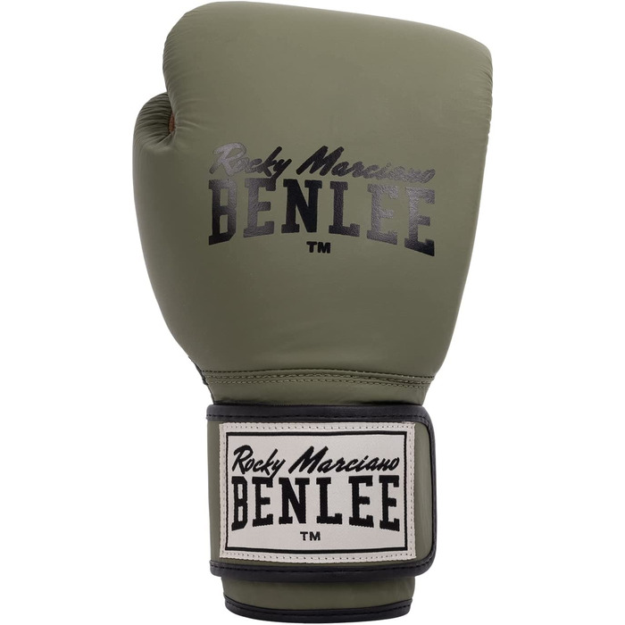Шкіряні боксерські рукавички Benlee (1 пара) Evans (18 унцій, армійського зеленого кольору)