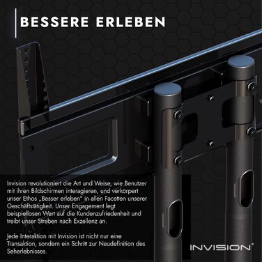 Підставка для телевізора Invision на колесах для екранів 32-75 дюймів, мобільна, регульована по висоті, до 45.5 кг, VESA 600x400, GT1200 ScreenStation