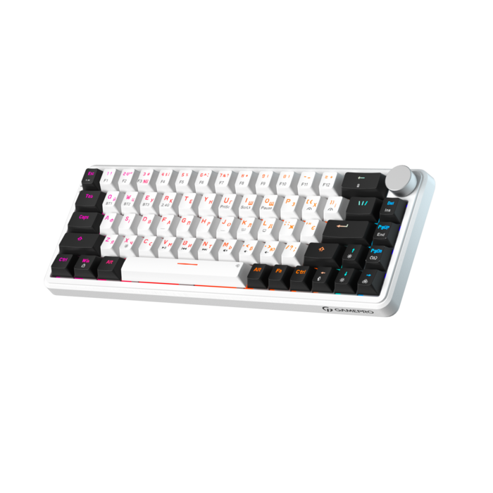 Бездротова механічна клавіатура GamePro Asgard Valhalla  (MK210W Pro) 65% QLAB orange switches