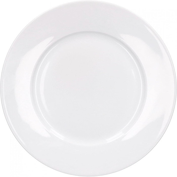 Набір посуду Van Well для 6 осіб: стильний сервіз з порцеляни, безпечний у мийці та мікрохвильовці (6 тарілок 24 см)