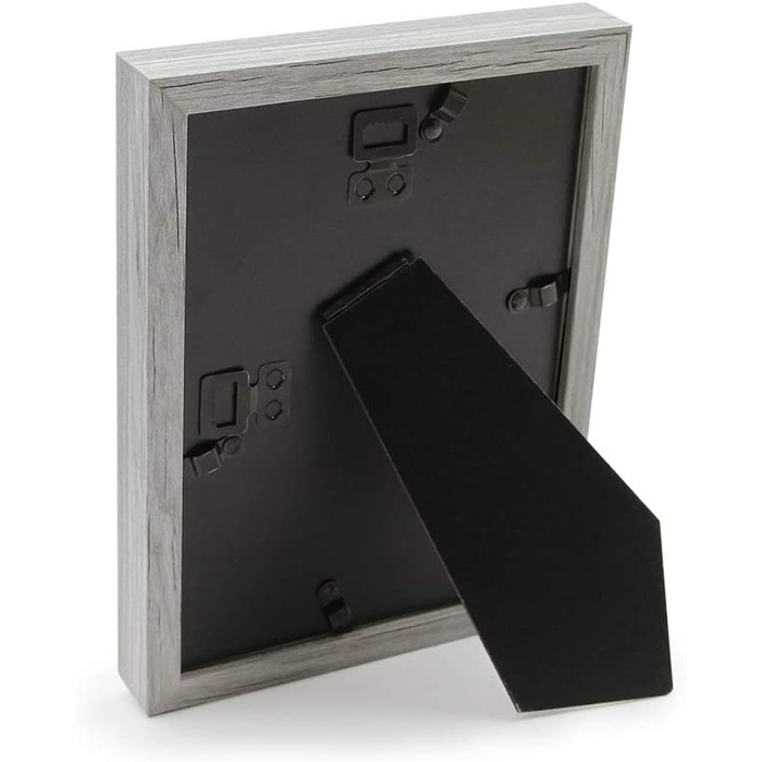 Рамка для фотографій Afuly 13x18, Біла дерев'яна рамка для фотографій, настінна або настільна, Сучасний потертий декоративний подарунок, набір з 2 предметів (сірий, 10x15 см)