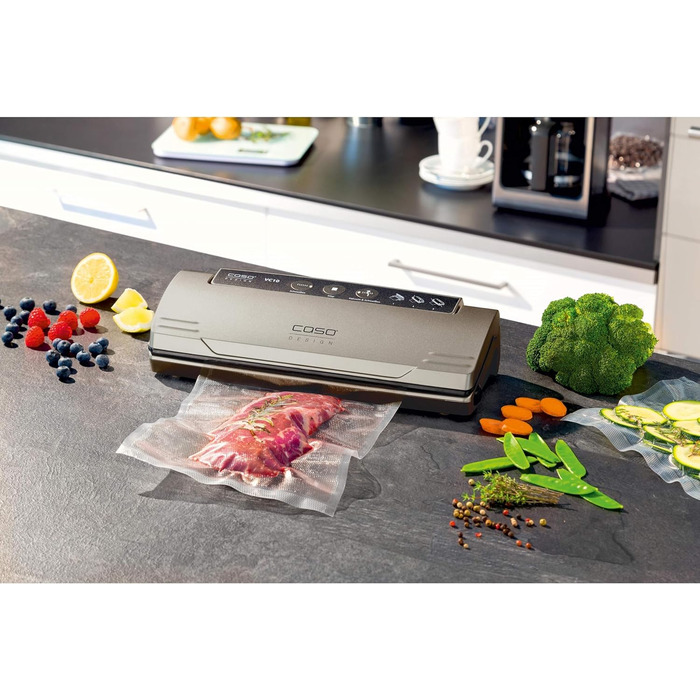 Вакууматор CASO VC 10 Plus Edition з великим набором аксесуарів, ширина шва 30 см, регулювання сили вакууму, помпа 9 л/хв