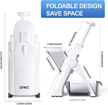 Регульована овочева слайсер-терка Mandoline, набір для нарізки овочів та картоплі