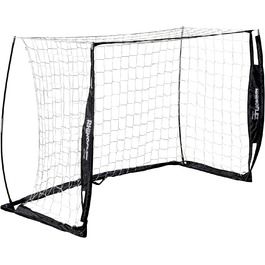 Портативні футбольні ворота Champion Sports футбольна сітка Rhino Flex з білою сіткою, чорною рамкою, шипами та сумкою для перенесення, у кількох розмірах воріт 122 x 182