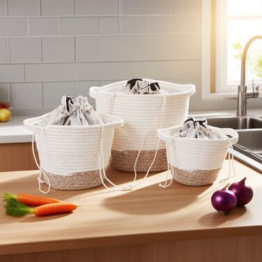 Набір з 3 контейнерів для зберігання картоплі Relaxdays