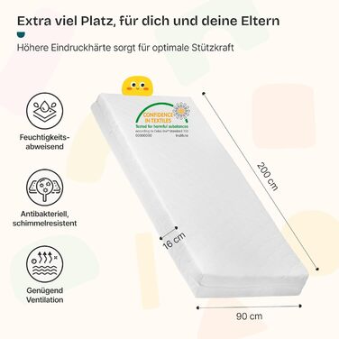 Дитяче ліжко Treviolo від en.casa: ліжко-хала з захистом від падіння, монтайсорі, з ламелями, з сосни, біле