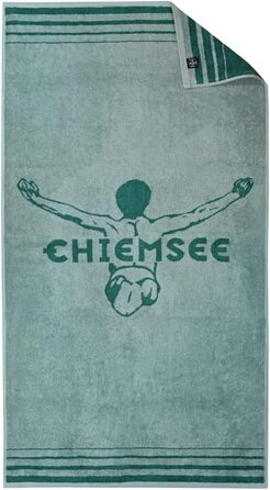 Набір рушників для душу Chiemsee Маямі, 2 предмети, жаккард, стійкий, 70x140 см, смарагдовий/м'ятний